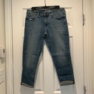 Gap Factory slightly destructed girlfriend jeans
